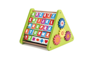 Wooden 5-In-1 Activity Triangle – Interactive STEM Learning Toy