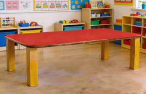Wooden Classroom Table (6 Seater - Rectangle shape) for Preschools