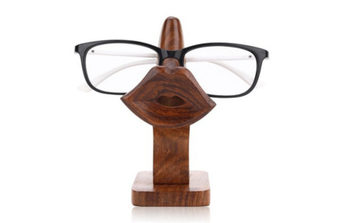 Craft Cooper Big Lips Brown Men Decorative Showpiece – 18 Cm (Wood, Brown)
