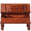 MADE WOOD Sheesham Wood Study Desk with Storage Cabinet