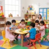 Wooden Classroom Table (6 Seater - Rectangle shape) for Preschools